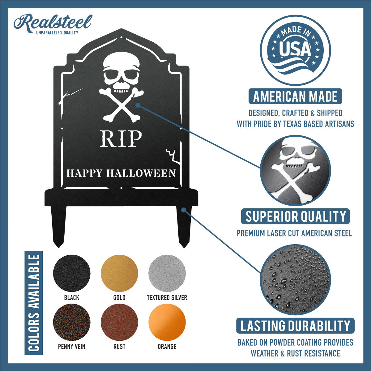 Halloween Tombstone Monogram  - RealSteel Center