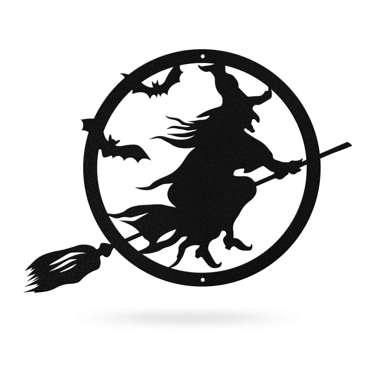 Halloween Witch Riding Broom 20"x15" / Black - RealSteel Center