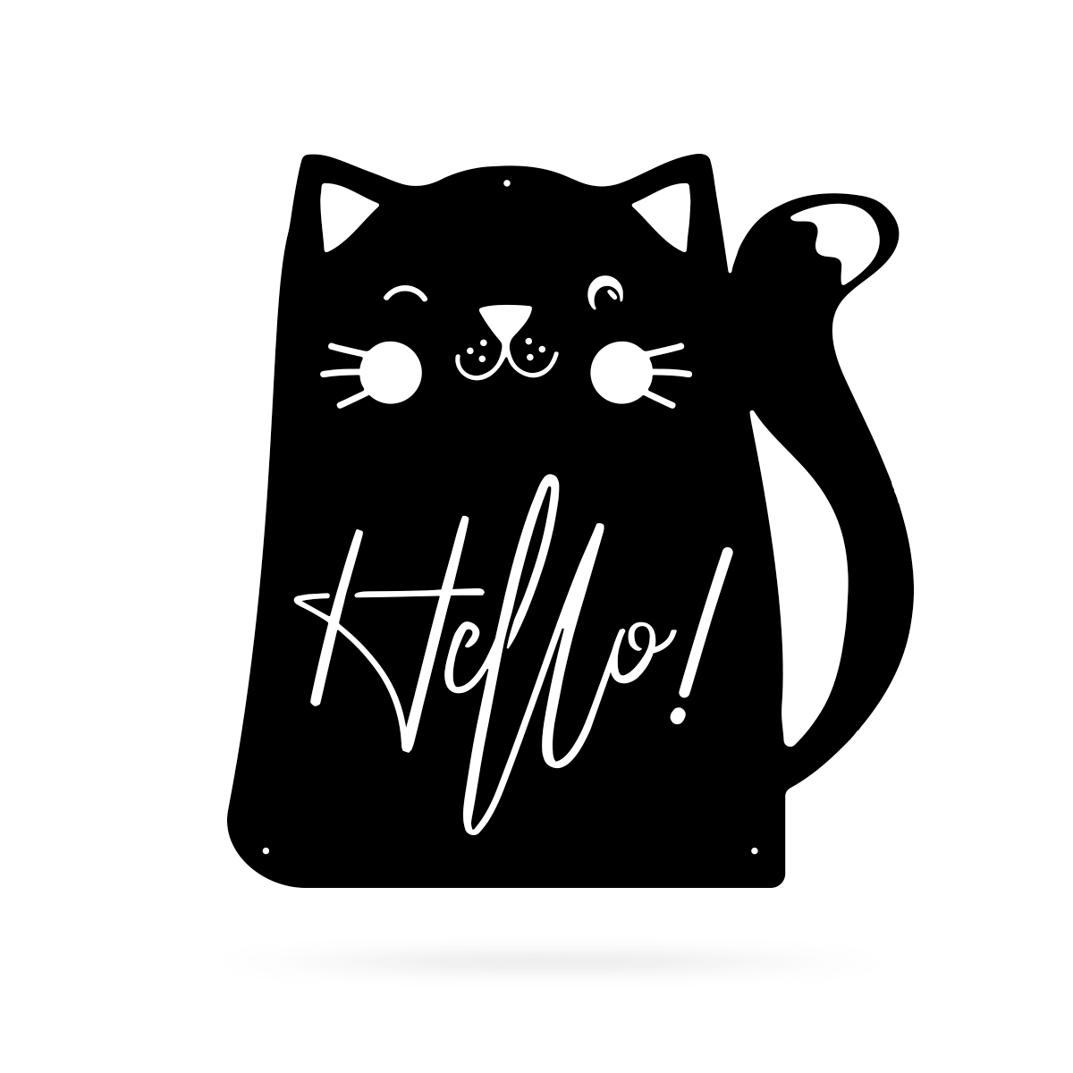 Hello Cat Wall Art  - RealSteel Center