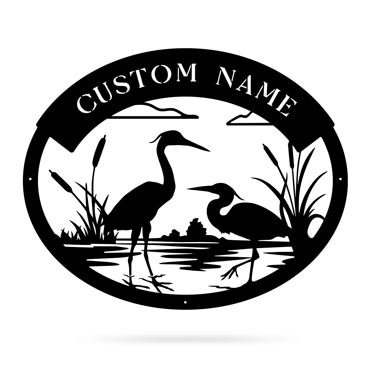 Herons Monogram 16"x20" / Black - RealSteel Center