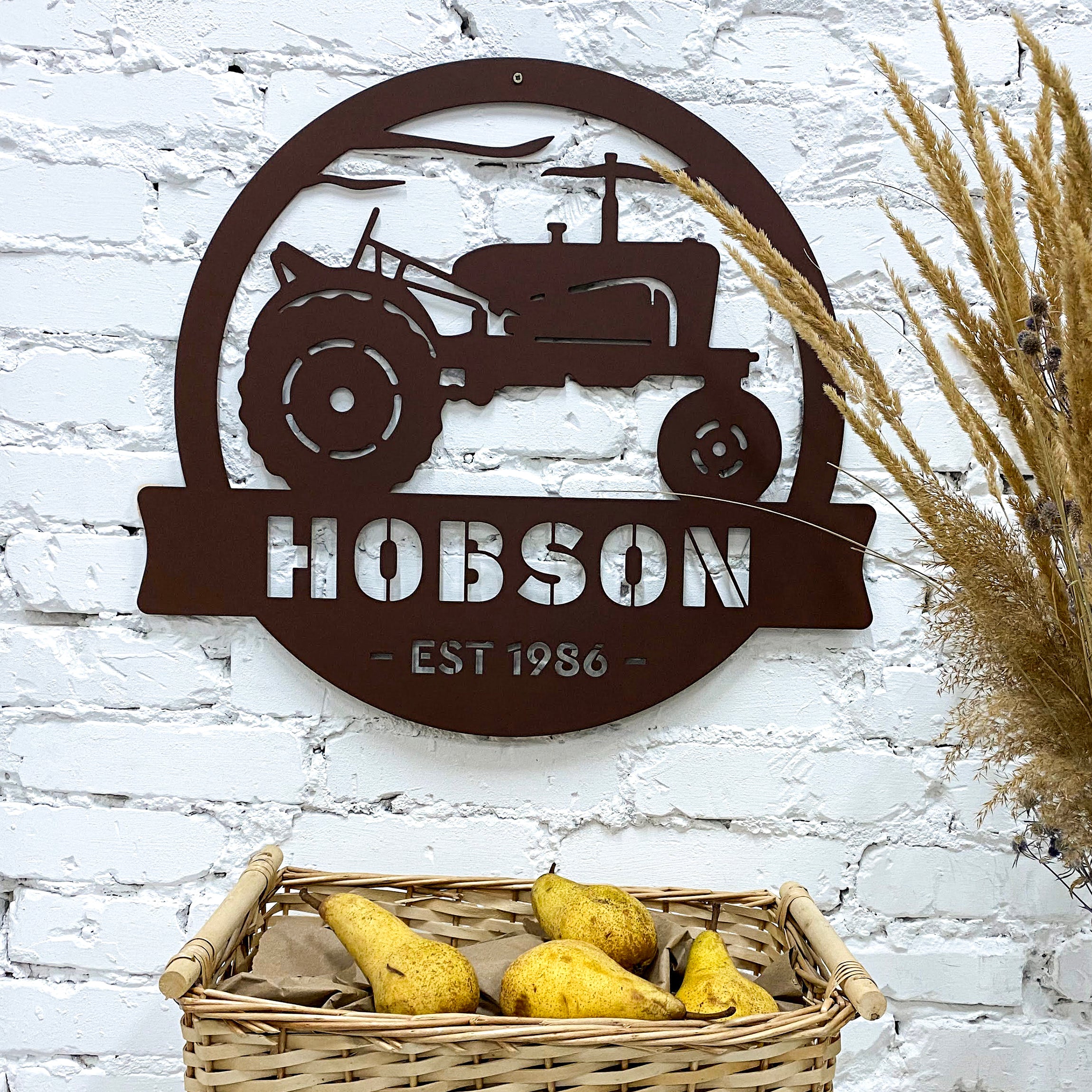 Vintage Tractor Monogram  - RealSteel Center