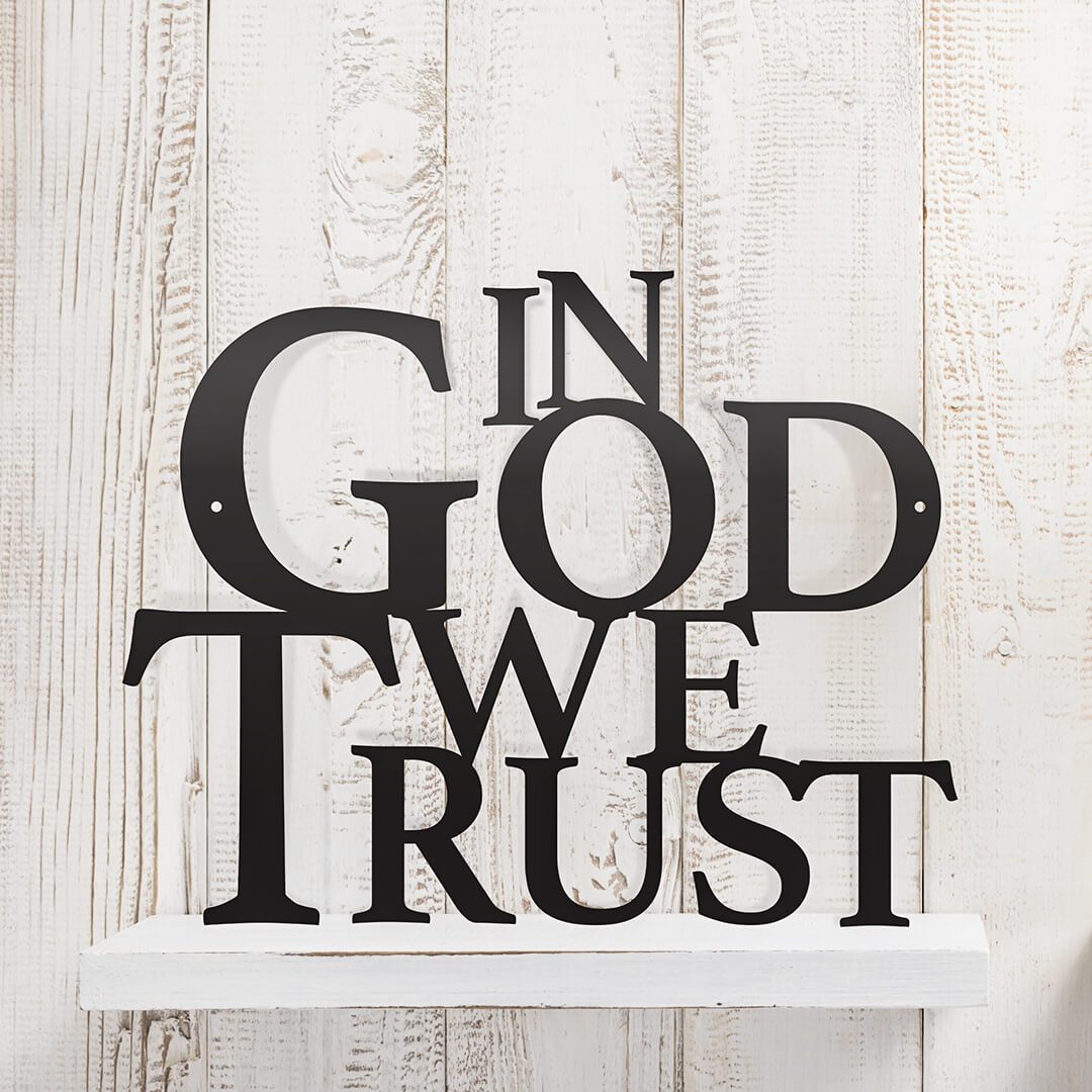 In God We Trust Wall Art  - RealSteel Center