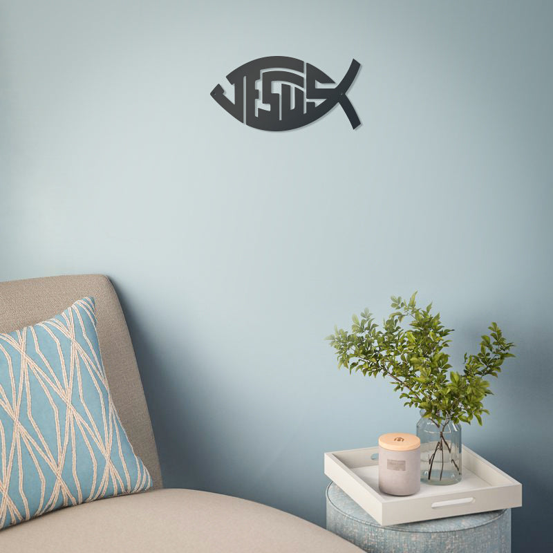 Jesus Christ "Ichthys" Symbol Wall Art  - RealSteel Center