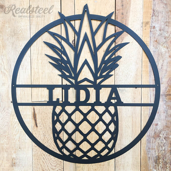 Personalized Last Name Pineapple Monogram  - RealSteel Center