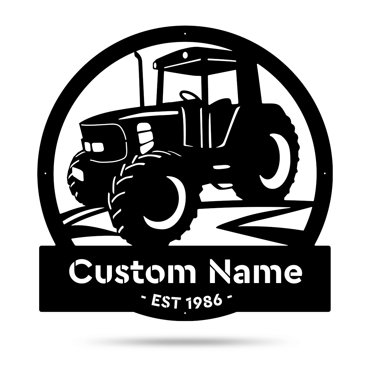 Modern Tractor Monogram  - RealSteel Center