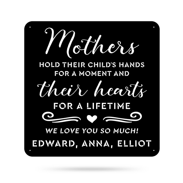 Mothers Hold Their Child's Hearts Wall Art