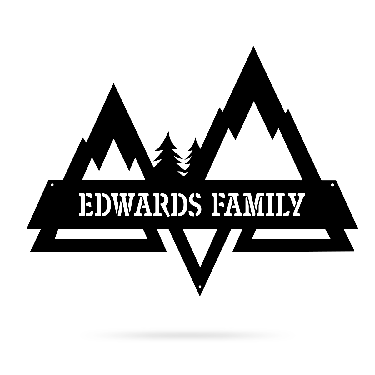 Mountains Split Monogram  - RealSteel Center