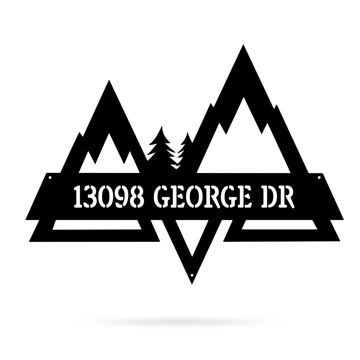 Mountains Split Monogram  - RealSteel Center