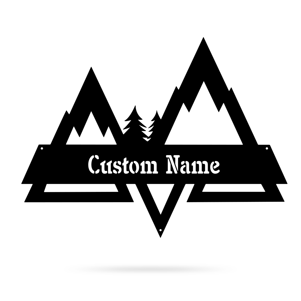 Mountains Split Monogram  - RealSteel Center