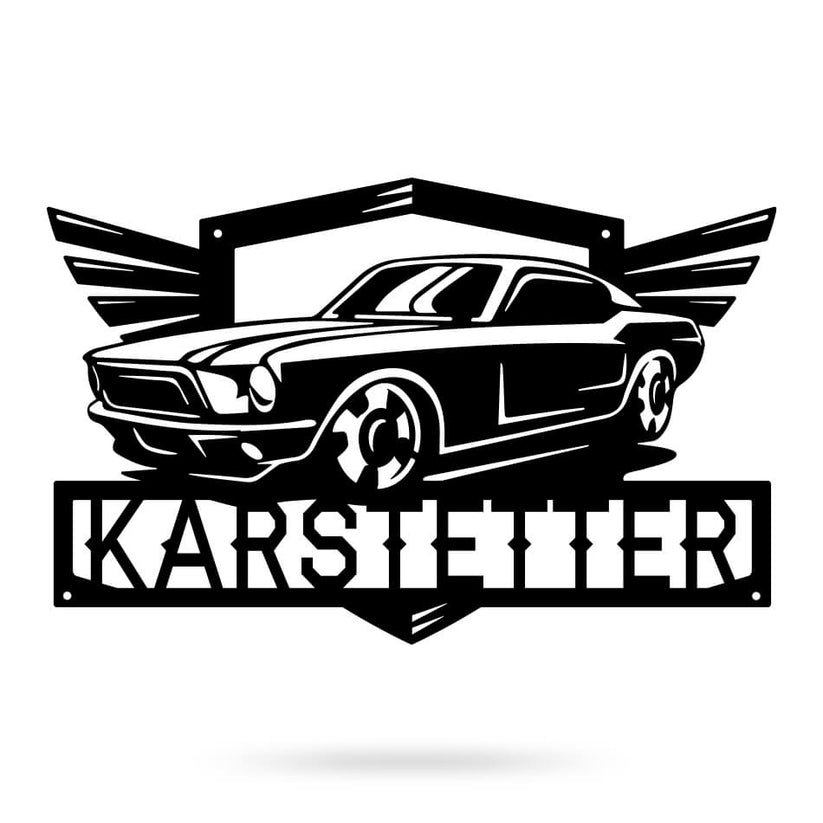 For the Car Lover in Your Life - Muscle Car Monogram – RealSteel Center