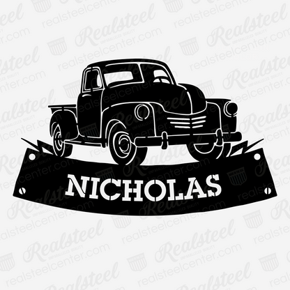 Pickup Truck Monogram – Personalized Decor for Auto Enthusiasts - RealSteel Center