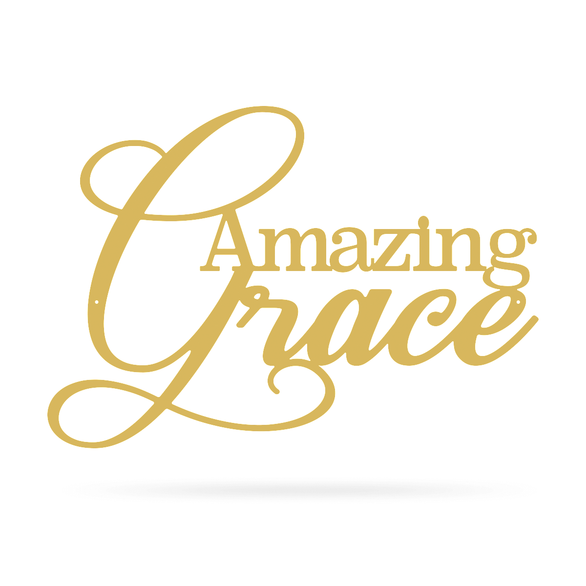 Amazing Grace Wall Art 10"x14" / Gold - RealSteel Center