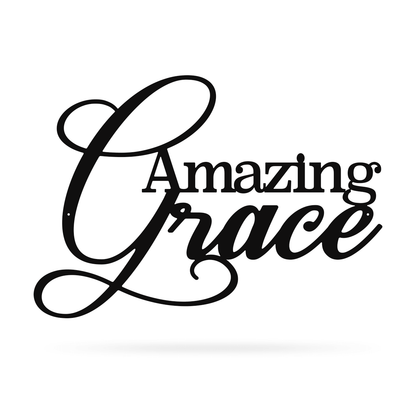 Amazing Grace Wall Art 10"x14" / Black - RealSteel Center