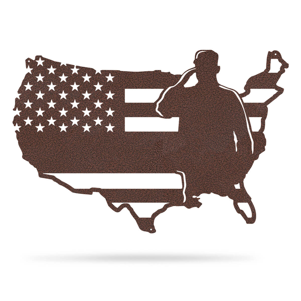 American Flag - Salute Monogram 12" x 18" / Penny Vein - RealSteel Center