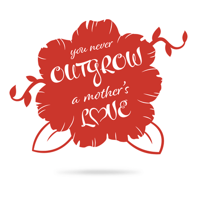 A Mothers Love Wall Art 12"x16" / Red - RealSteel Center