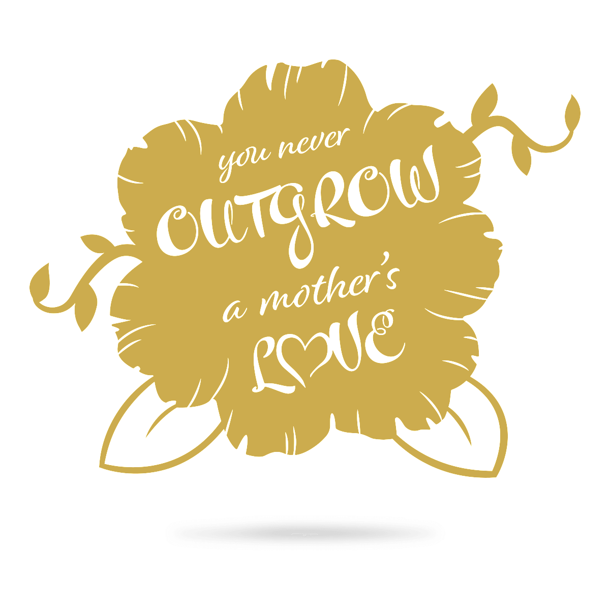 A Mothers Love Wall Art 12"x16" / Gold - RealSteel Center