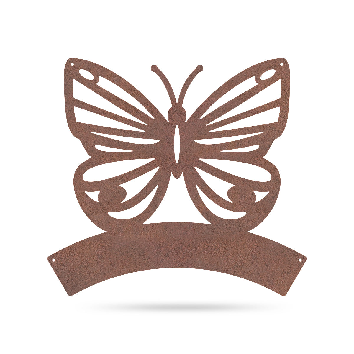 Butterfly Monogram 18" / Rust - RealSteel Center