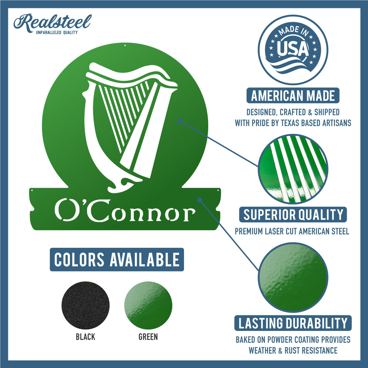 Celtic Harp Monogram  - RealSteel Center