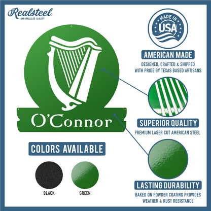 Celtic Harp Monogram  - RealSteel Center