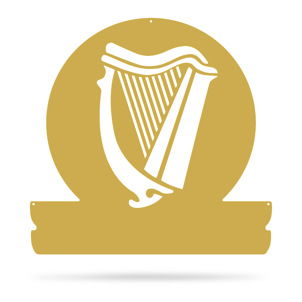 Celtic Harp Monogram 18" / Gold - RealSteel Center
