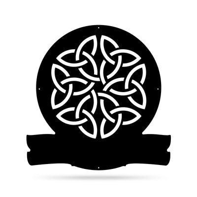 Celtic Dara Knot Monogram 18" / Black - RealSteel Center