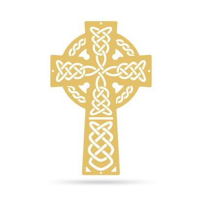Celtic Knot Cross 9" x 14"" / Gold - RealSteel Center