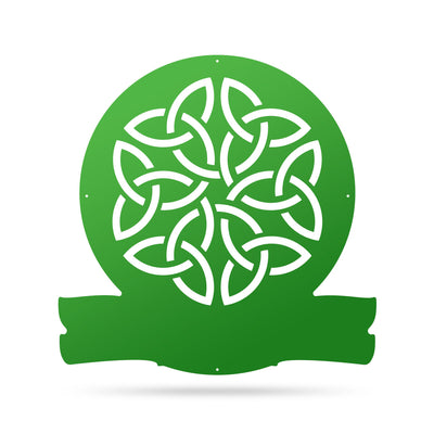 Celtic Dara Knot Monogram 18" / Green - RealSteel Center