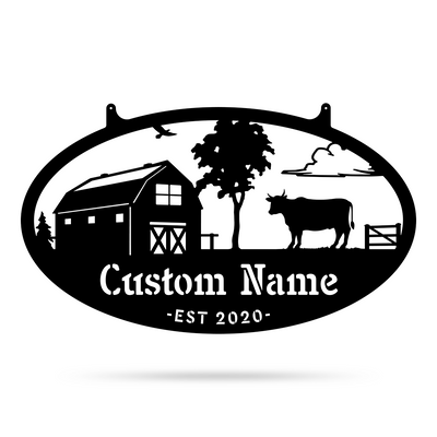 Metal Personalized Choose Your Farm Sign  - RealSteel Center