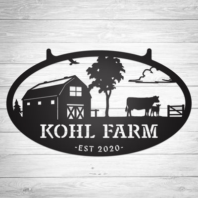 Metal Personalized Choose Your Farm Sign  - RealSteel Center
