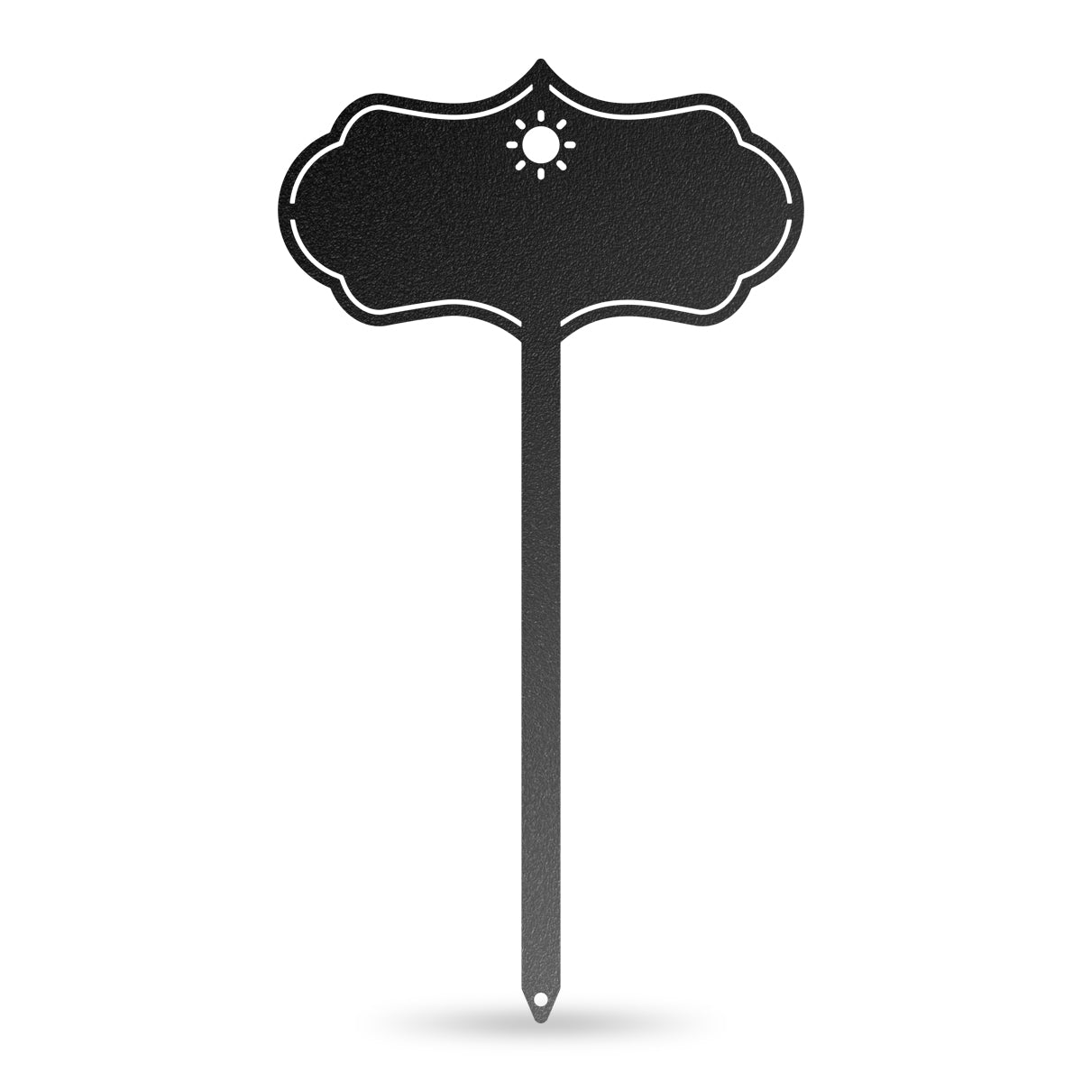 Custom Seed & Plant Markers 6 x 11 / Black / Sun - RealSteel Center