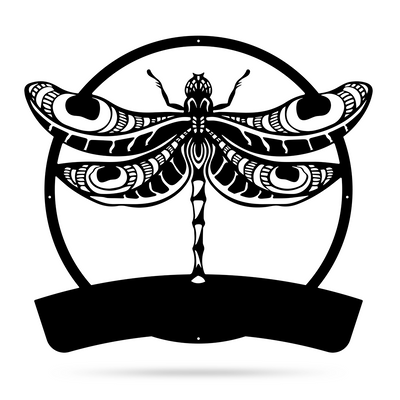 Dragonfly Monogram 18" / Black - RealSteel Center