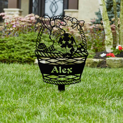 Easter Bunny Monogram Yard Sign  - RealSteel Center