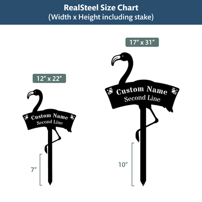 Flamingo Monogram Yard Sign  - RealSteel Center