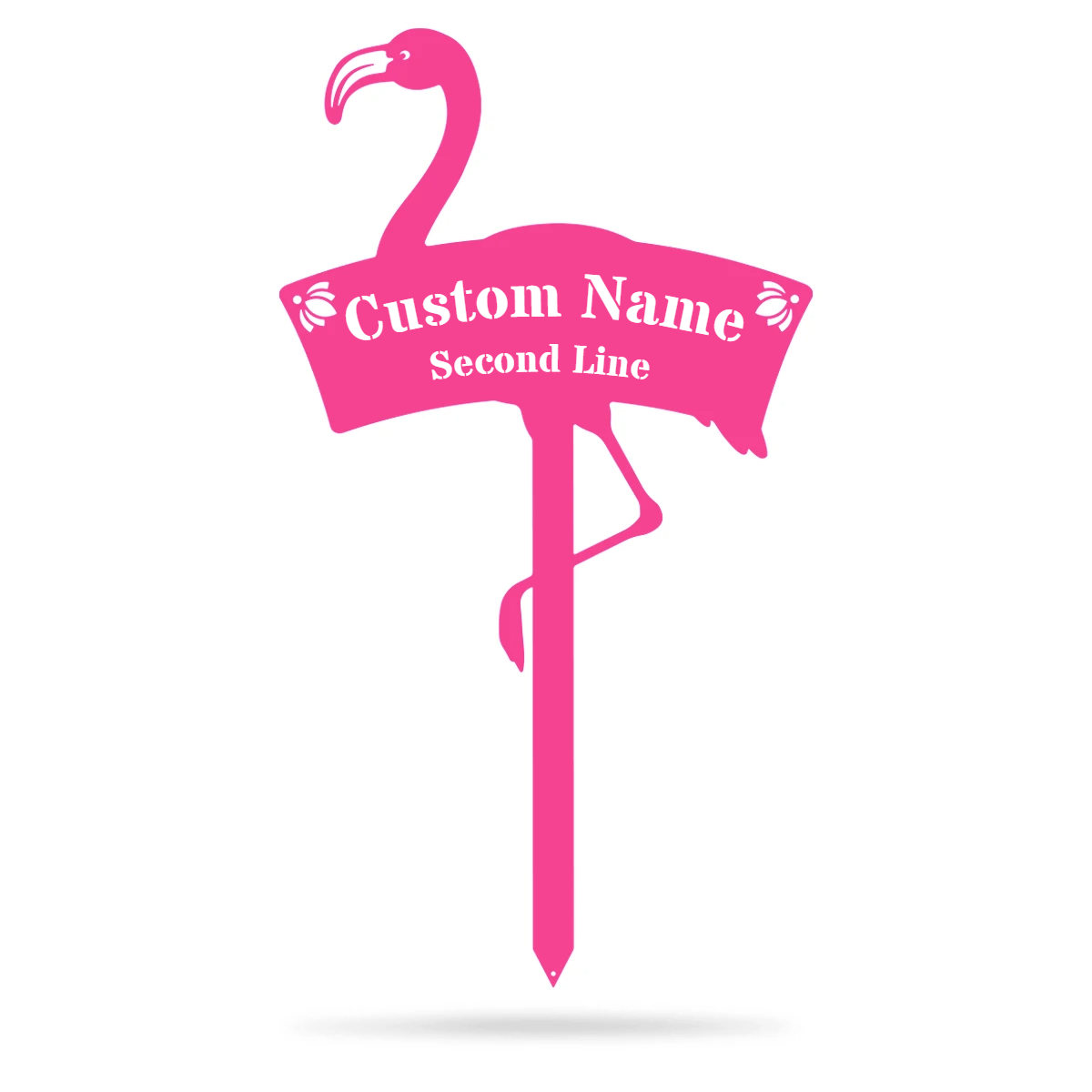 Flamingo Monogram Yard Sign  - RealSteel Center