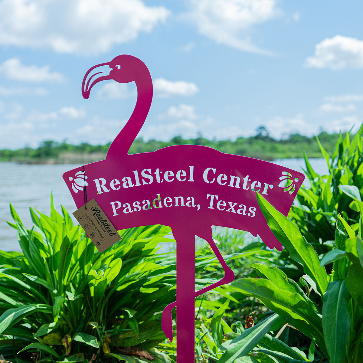 Flamingo Monogram Yard Sign  - RealSteel Center