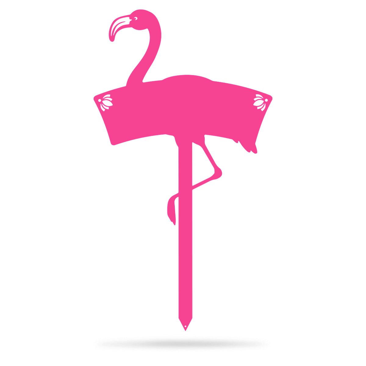 Flamingo Monogram Yard Sign 12" x 22" / Pink - RealSteel Center
