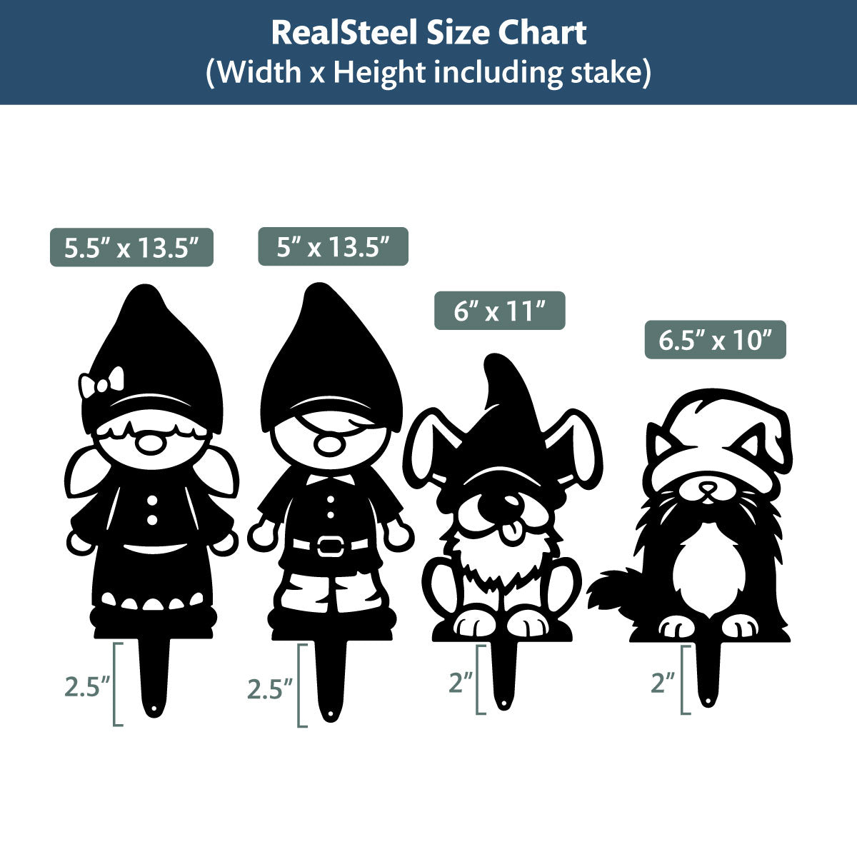 Flower Pot Gnomes - 4 Pack  - RealSteel Center