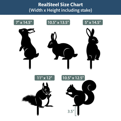 Garden Art - Animals 5 Pack  - RealSteel Center
