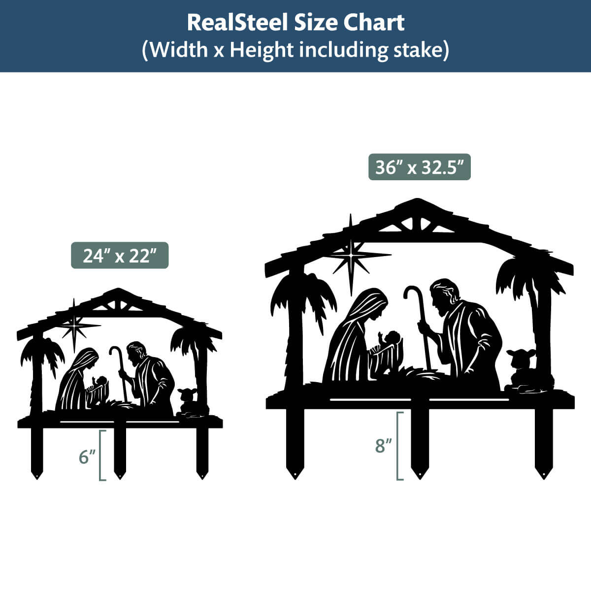 Garden Art - Nativity Scene  - RealSteel Center