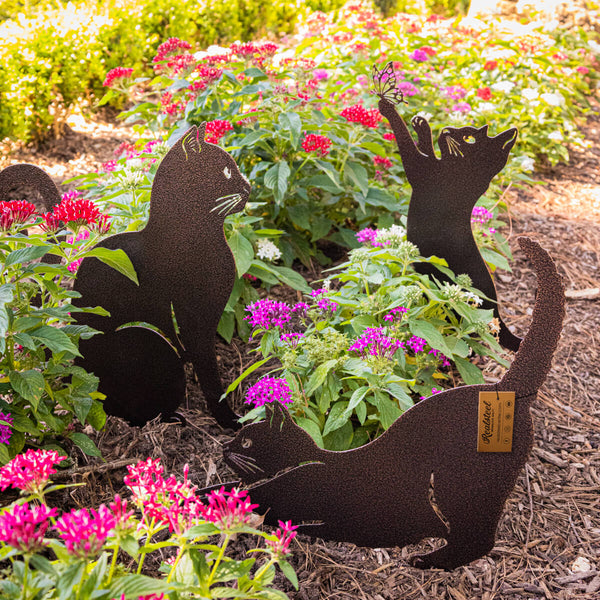 Garden Art - Cats 3 Pack  - RealSteel Center