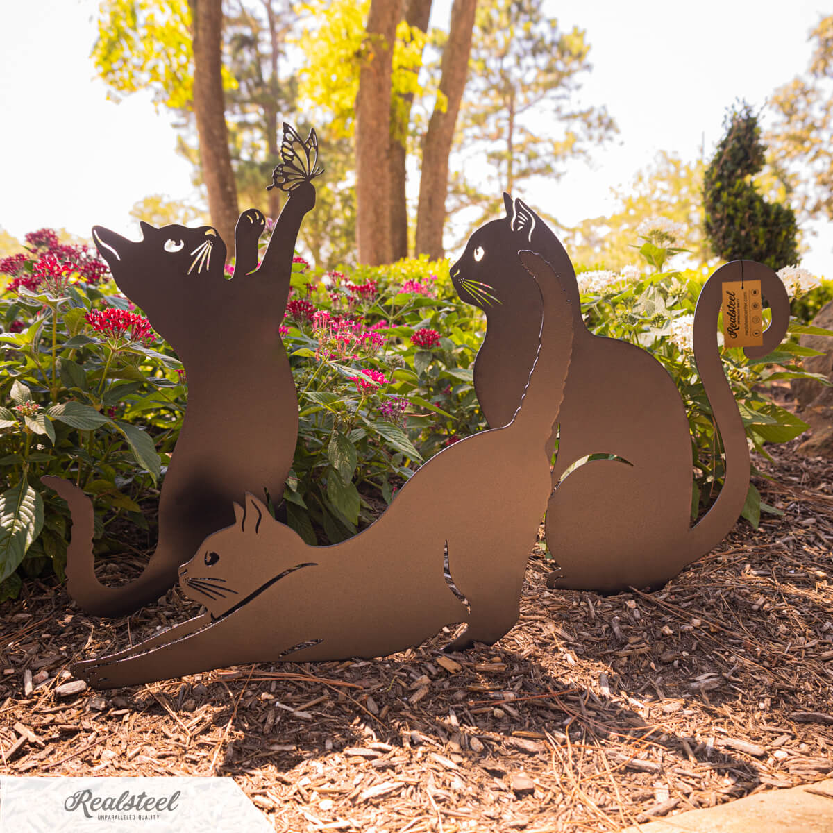 Garden Art - Cats 3 Pack - RealSteel Center