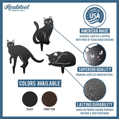 Garden Art - Cats 3 Pack 2nd Ed  - RealSteel Center