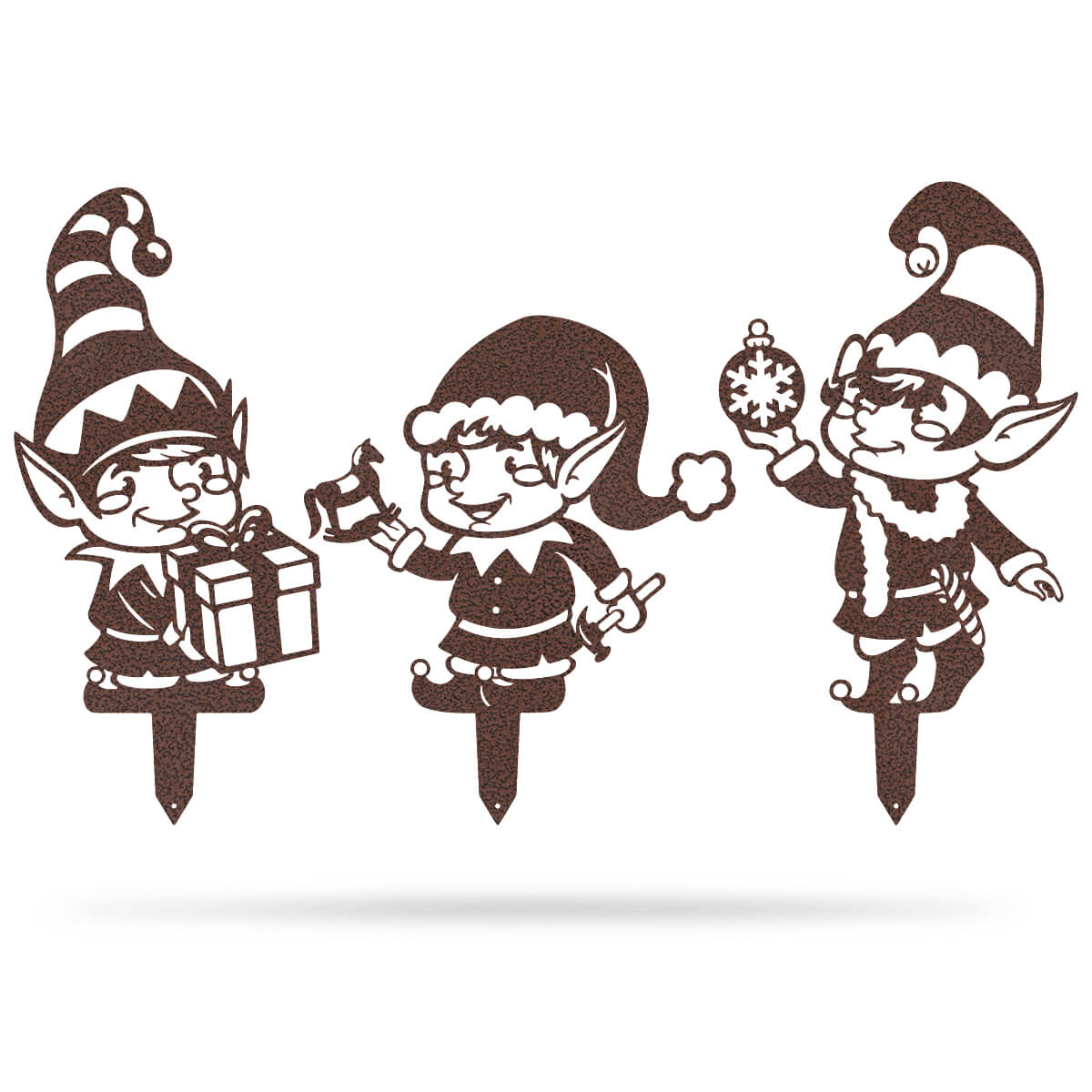 Garden Art - Christmas Elves 3 Pack  - RealSteel Center