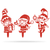 Garden Art - Christmas Elves 3 Pack Assorted / Red - RealSteel Center