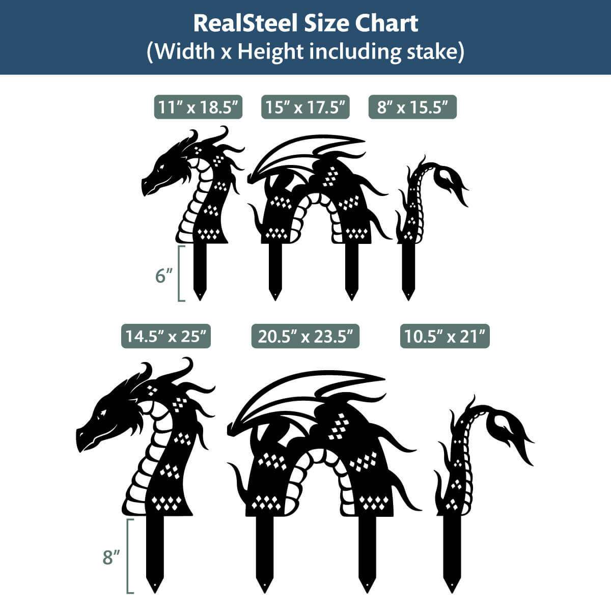 Garden Art - Dragon  - RealSteel Center