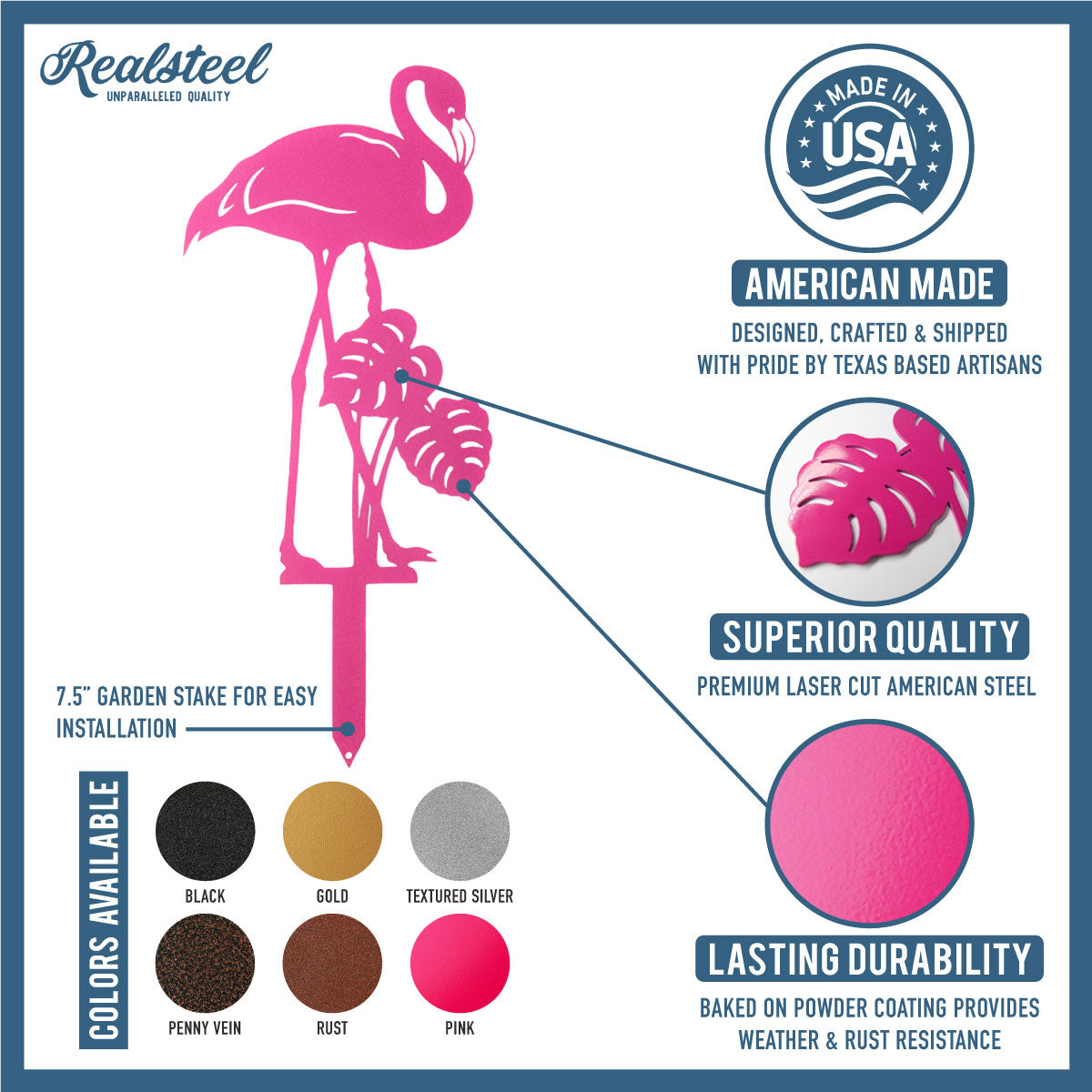 Garden Art - Flamingo 3 Pack  - RealSteel Center