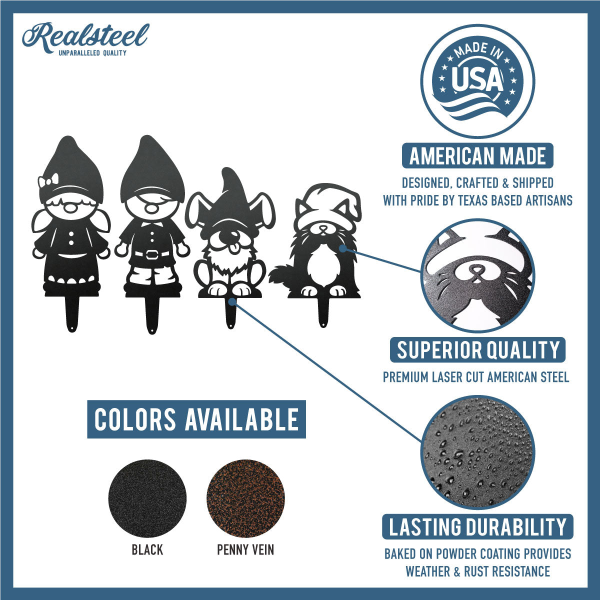 Flower Pot Gnomes - 4 Pack  - RealSteel Center