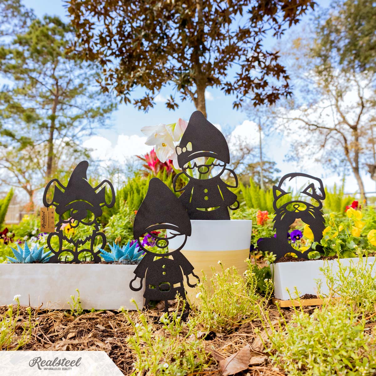 Flower Pot Gnomes - 4 Pack  - RealSteel Center