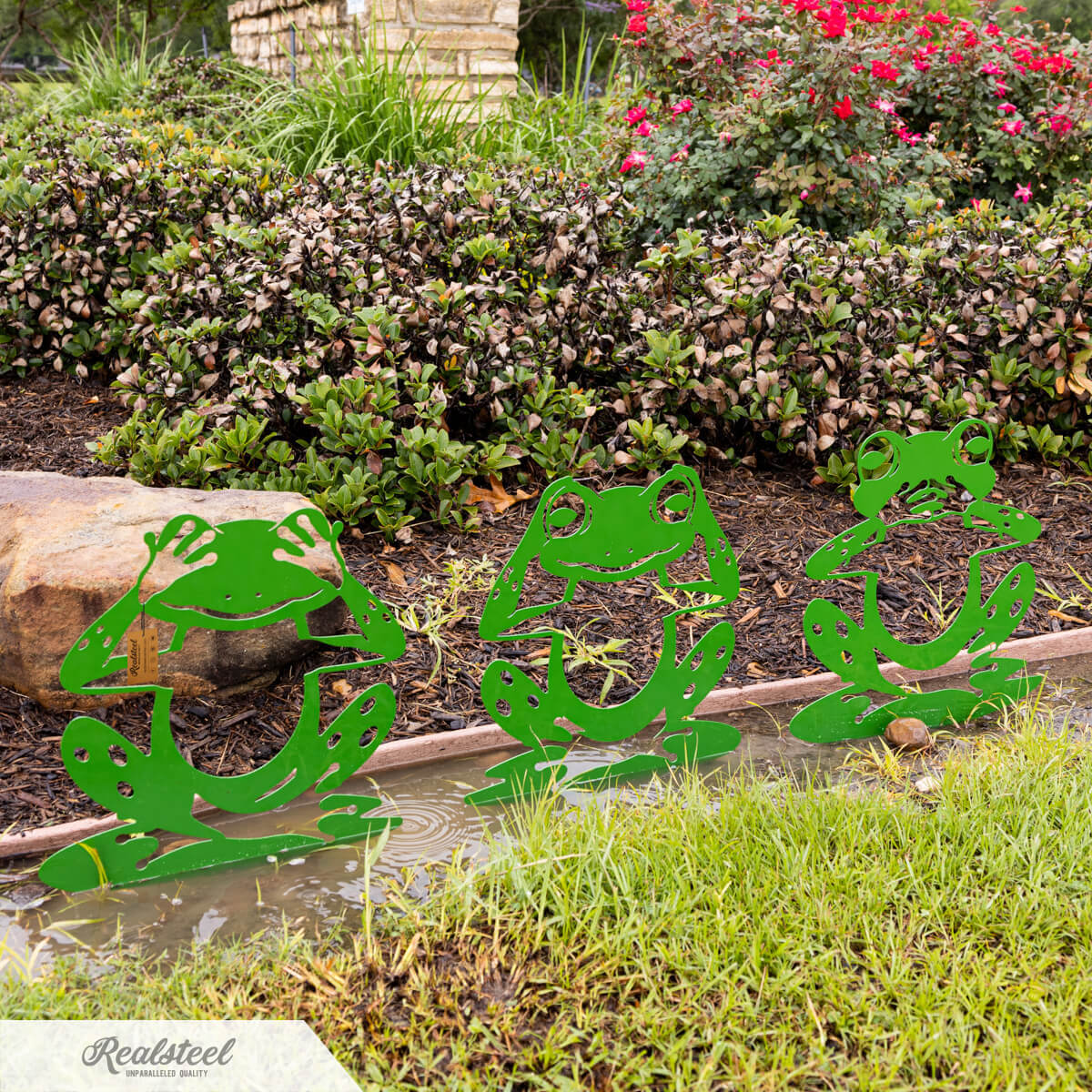 Garden Art - Frogs 3 Pack  - RealSteel Center