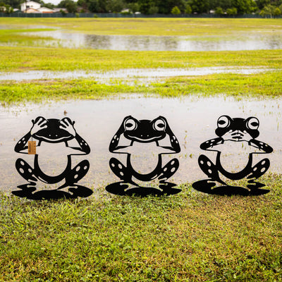 Garden Art - Frogs 3 Pack  - RealSteel Center